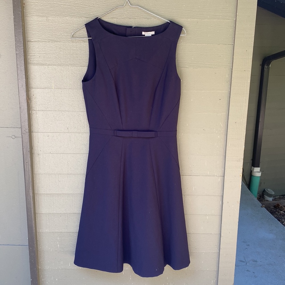 Navy Blue A Line Dress
